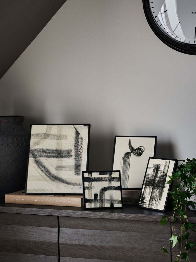 Black Monaco metal photo frame - British product