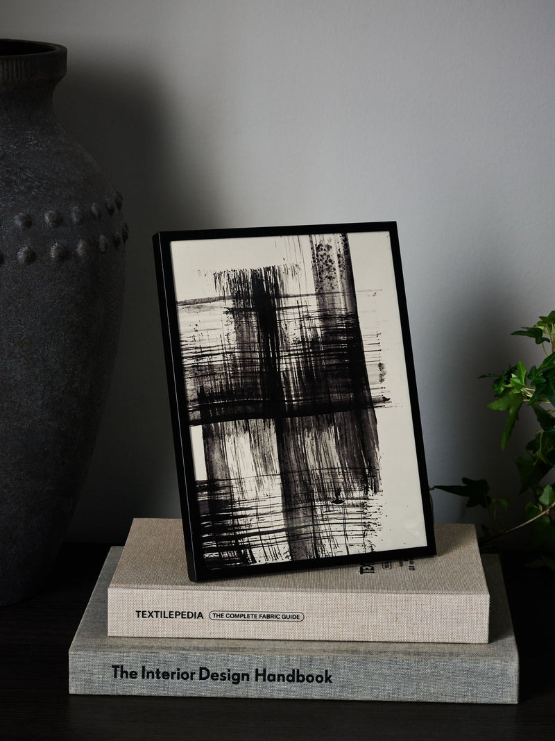 Black Monaco metal photo frame - British product