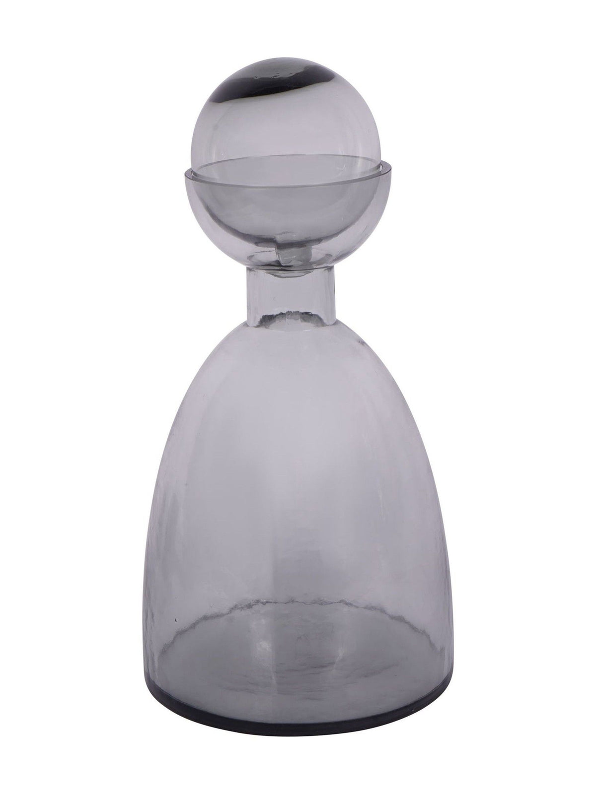 Libra Interiors Grey Vitrum Smoked Bottle Vase 37cm