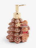 Brown Gingerbread Christmas Tree Soap Dispenser