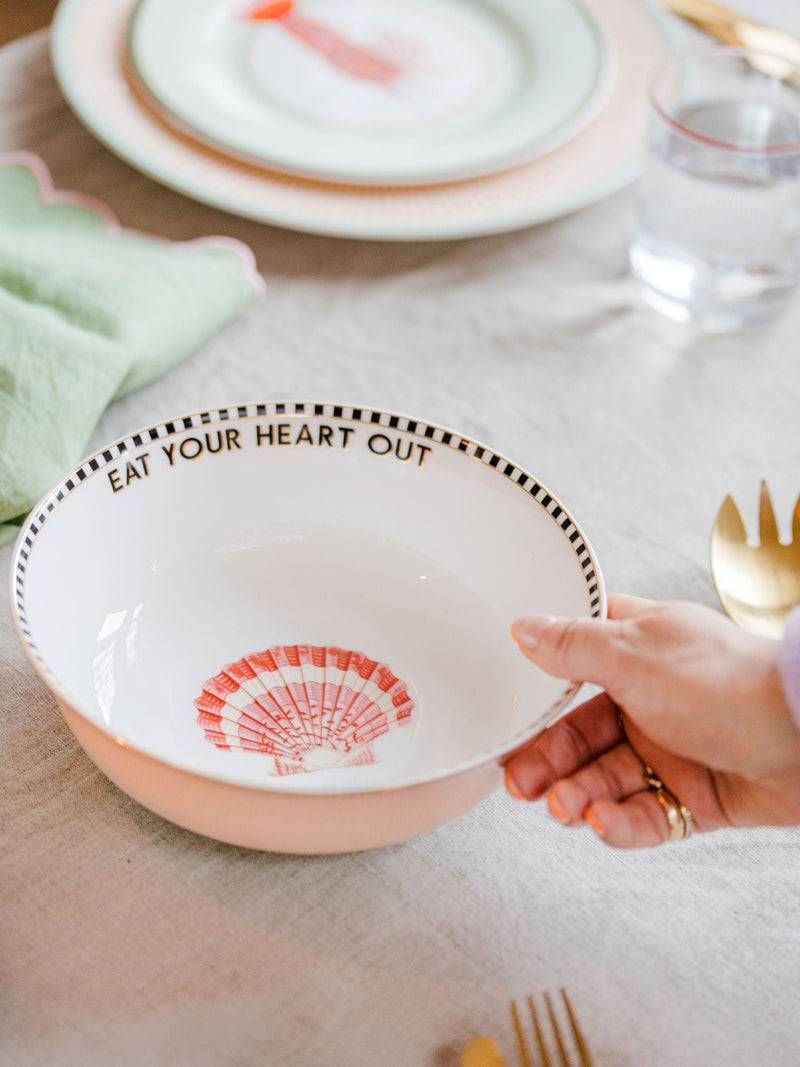Yvonne Ellen pink shell serving bowl (British brand)