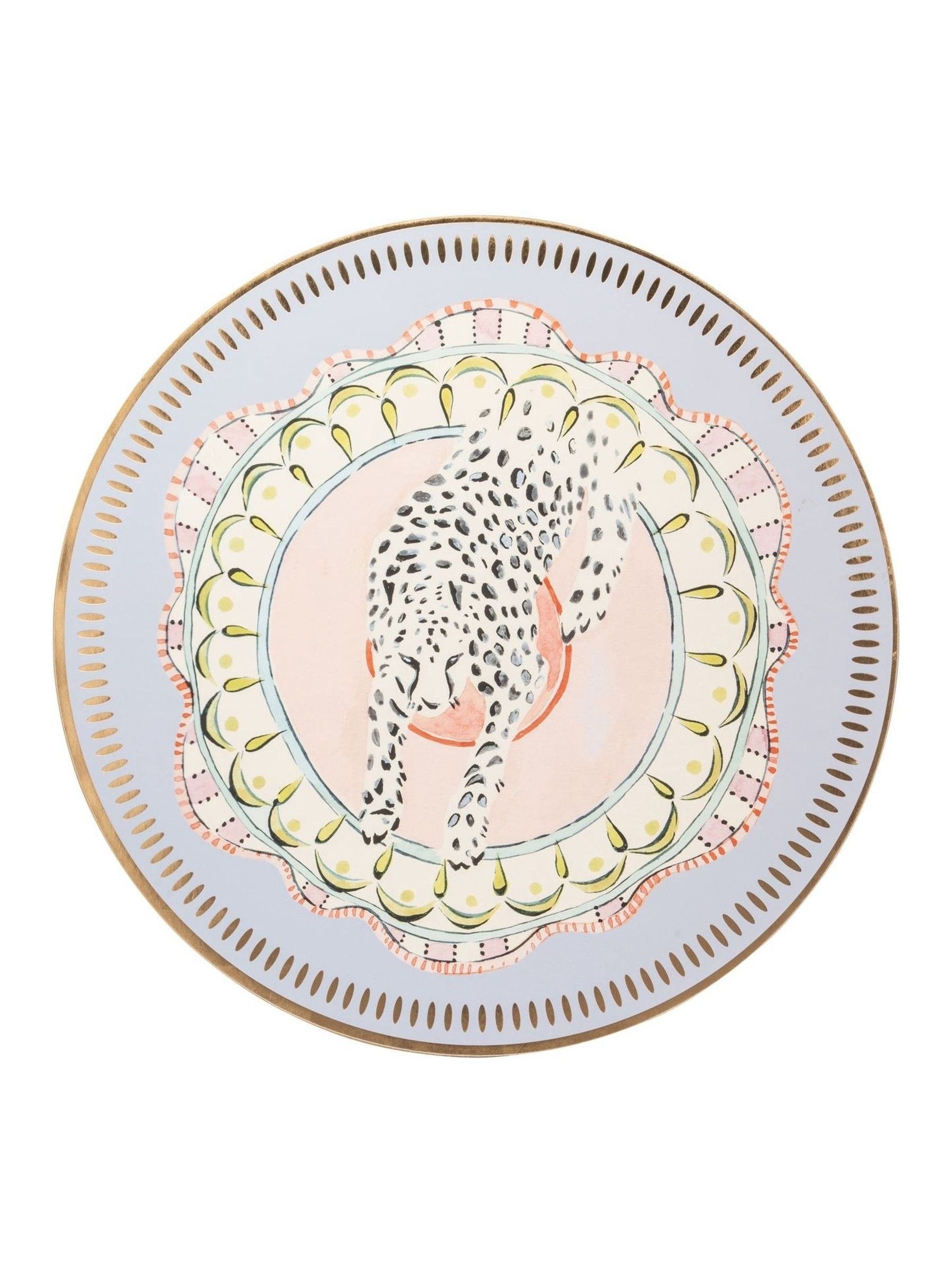 Yvonne Ellen set of 4 multi corkback round placemats (British brand)