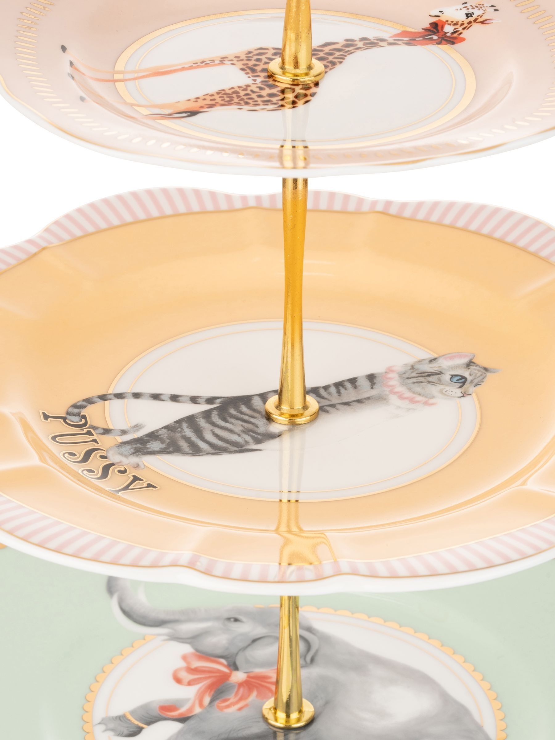 Yvonne Ellen Multi Animal 3 Tier Cake Stand (British brand)