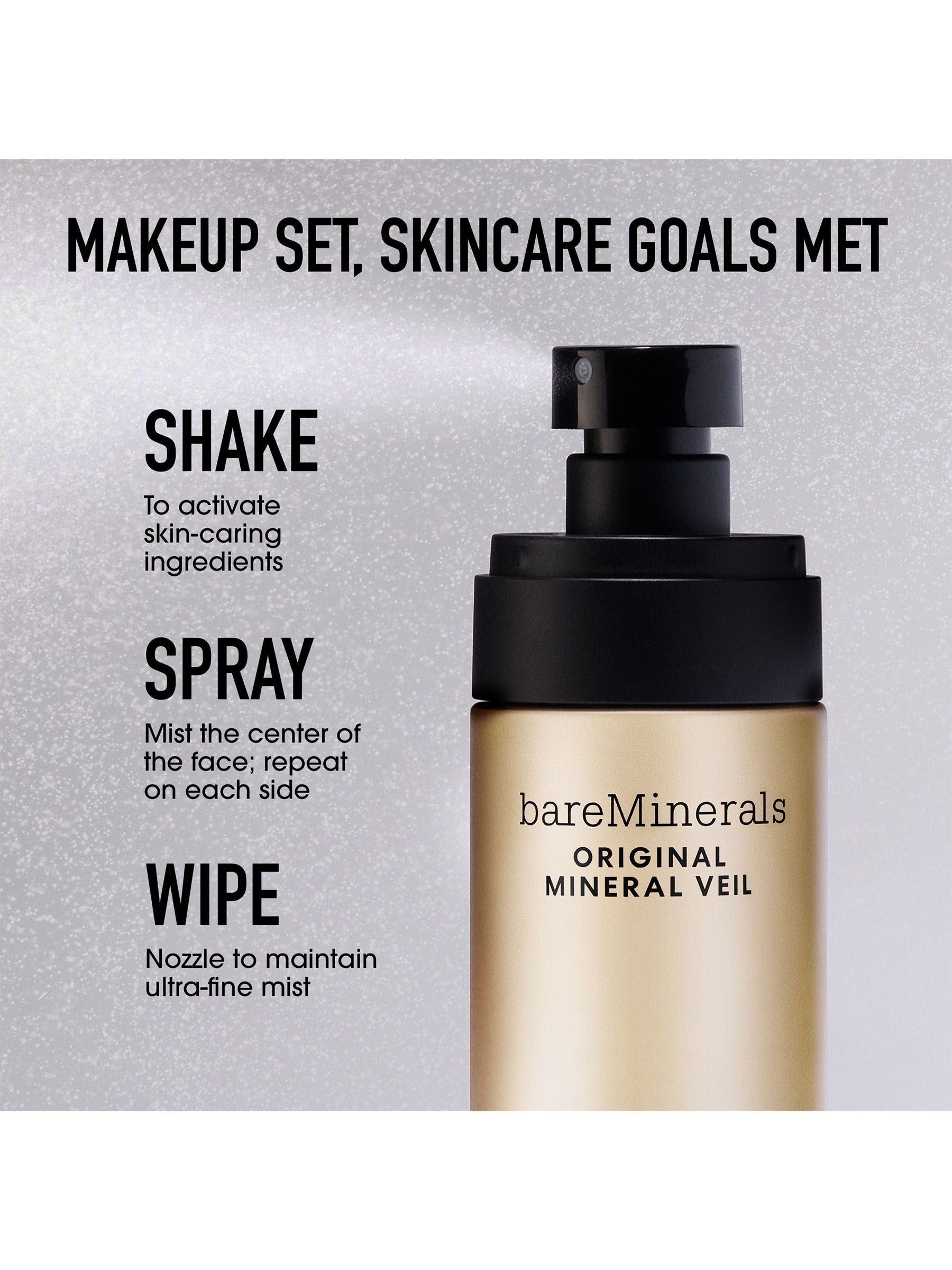 bareMinerals Original Mineral Veil Natural Matte Setting Spray 100ml - British product