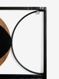 Bronx black metal abstract wall art set of 2, 30x30cm - British product