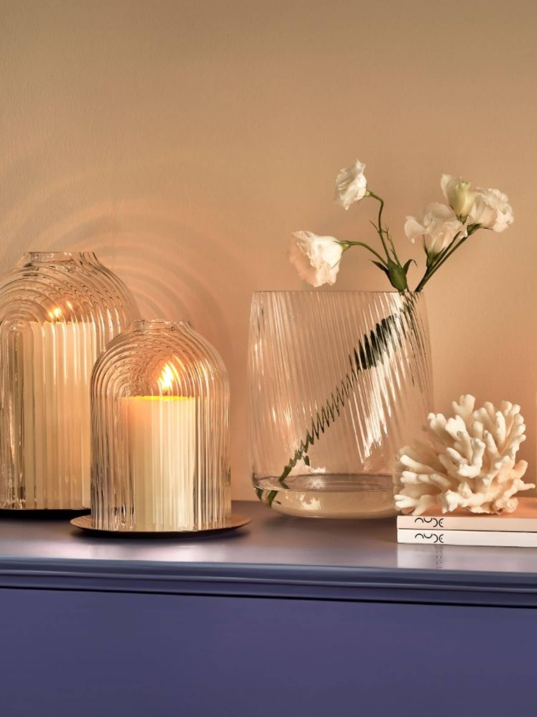 Nude Clear Ilo Small Candle Holder