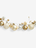 Gold Bauble Pre Lit Christmas Garland