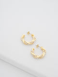 Ted Baker Gold Tone, Pearl Tiyaa: Twisted Pearl Hoop Earrings