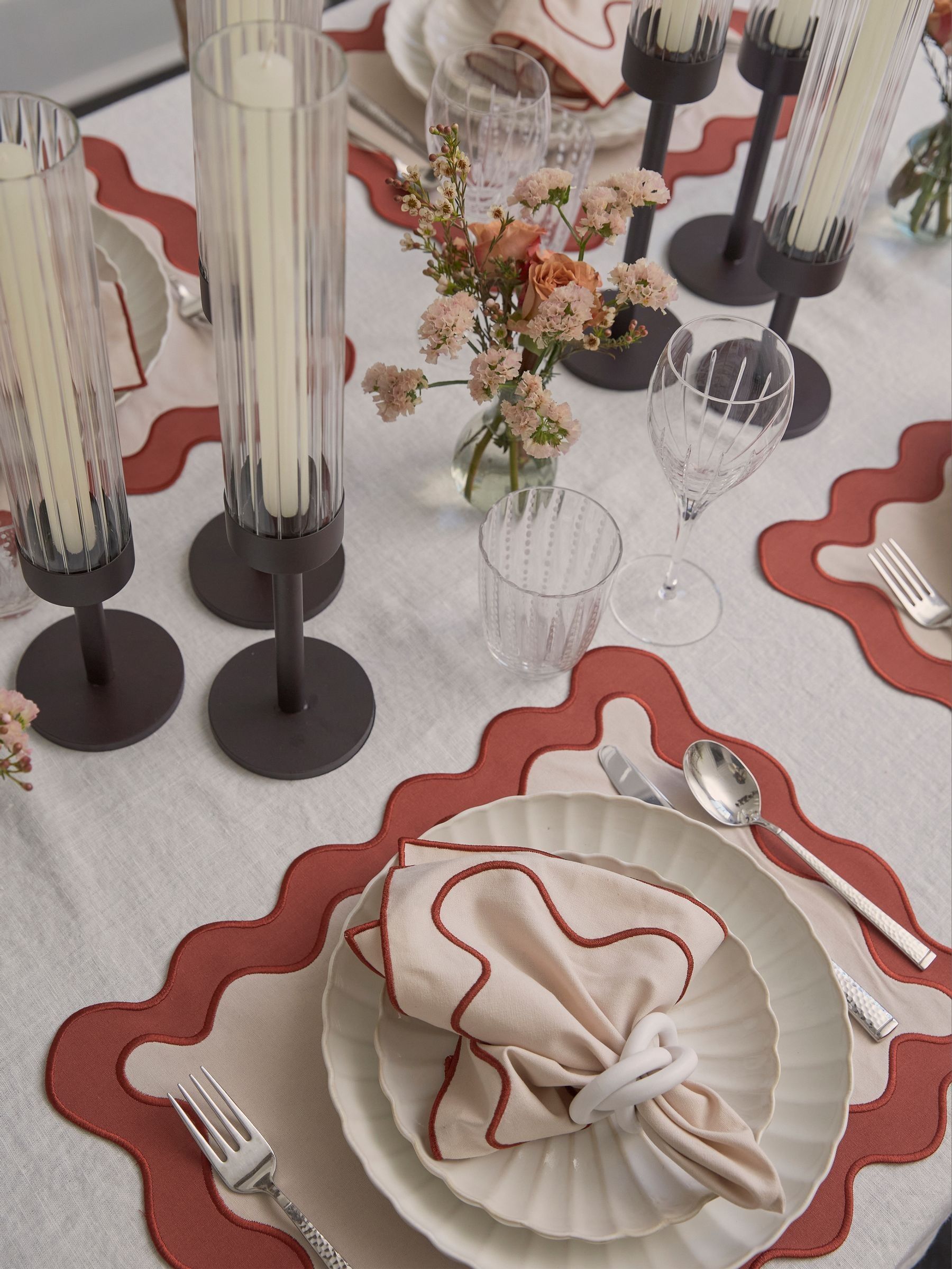 Sixty3 dusty rose placemats set of 4 (British brand)