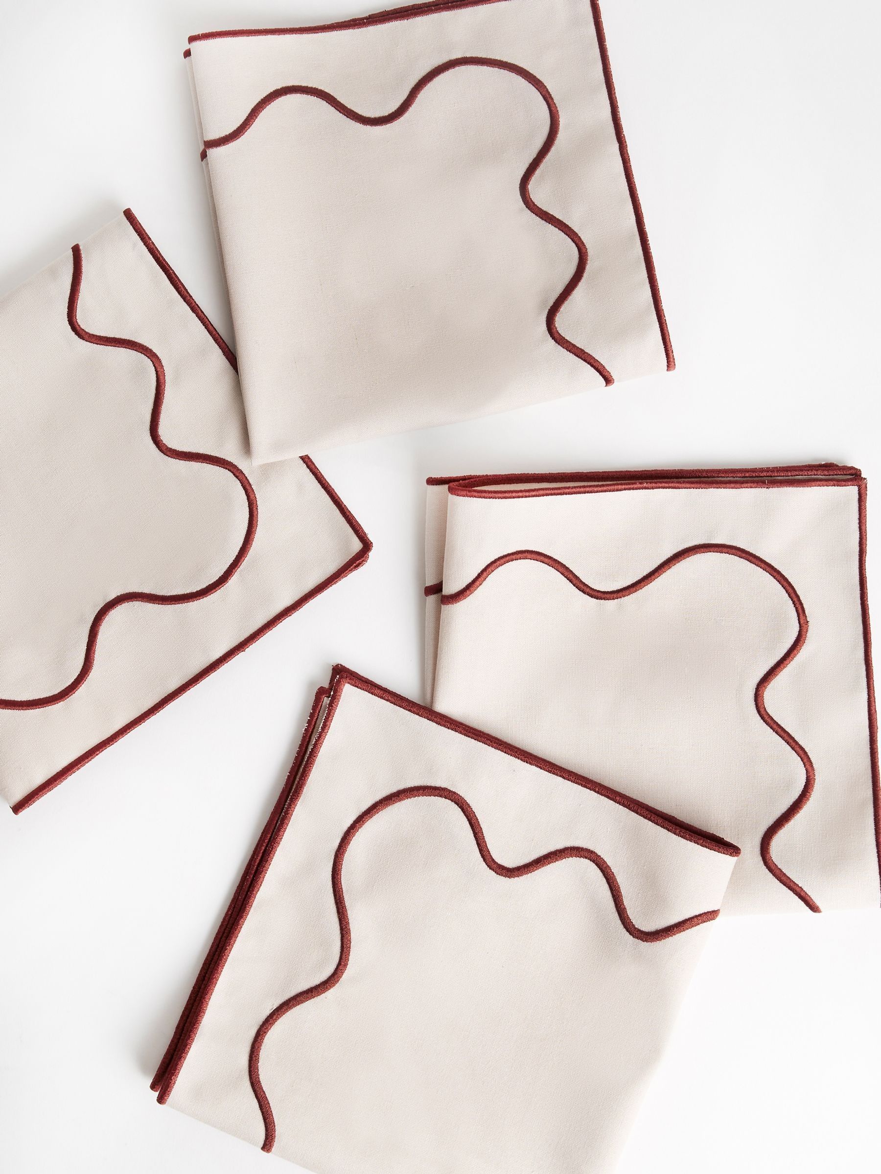 Dusty rose napkins set of 4 40cm x 40cm (British brand)