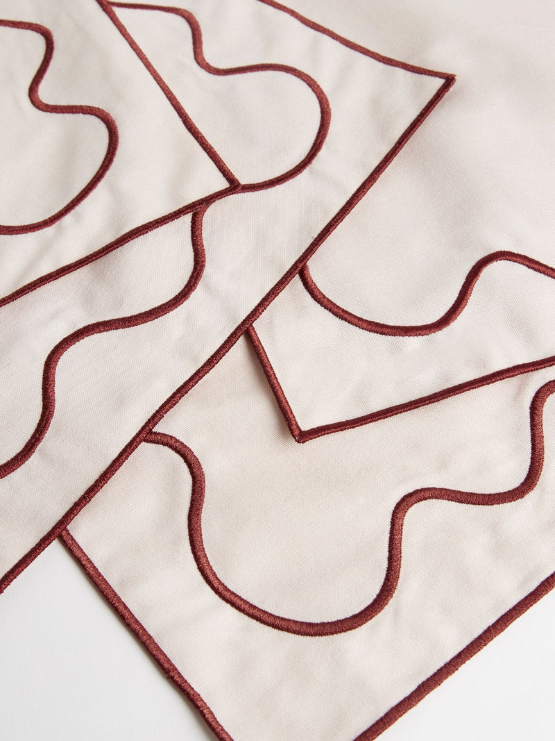 Dusty rose napkins set of 4 40cm x 40cm (British brand)