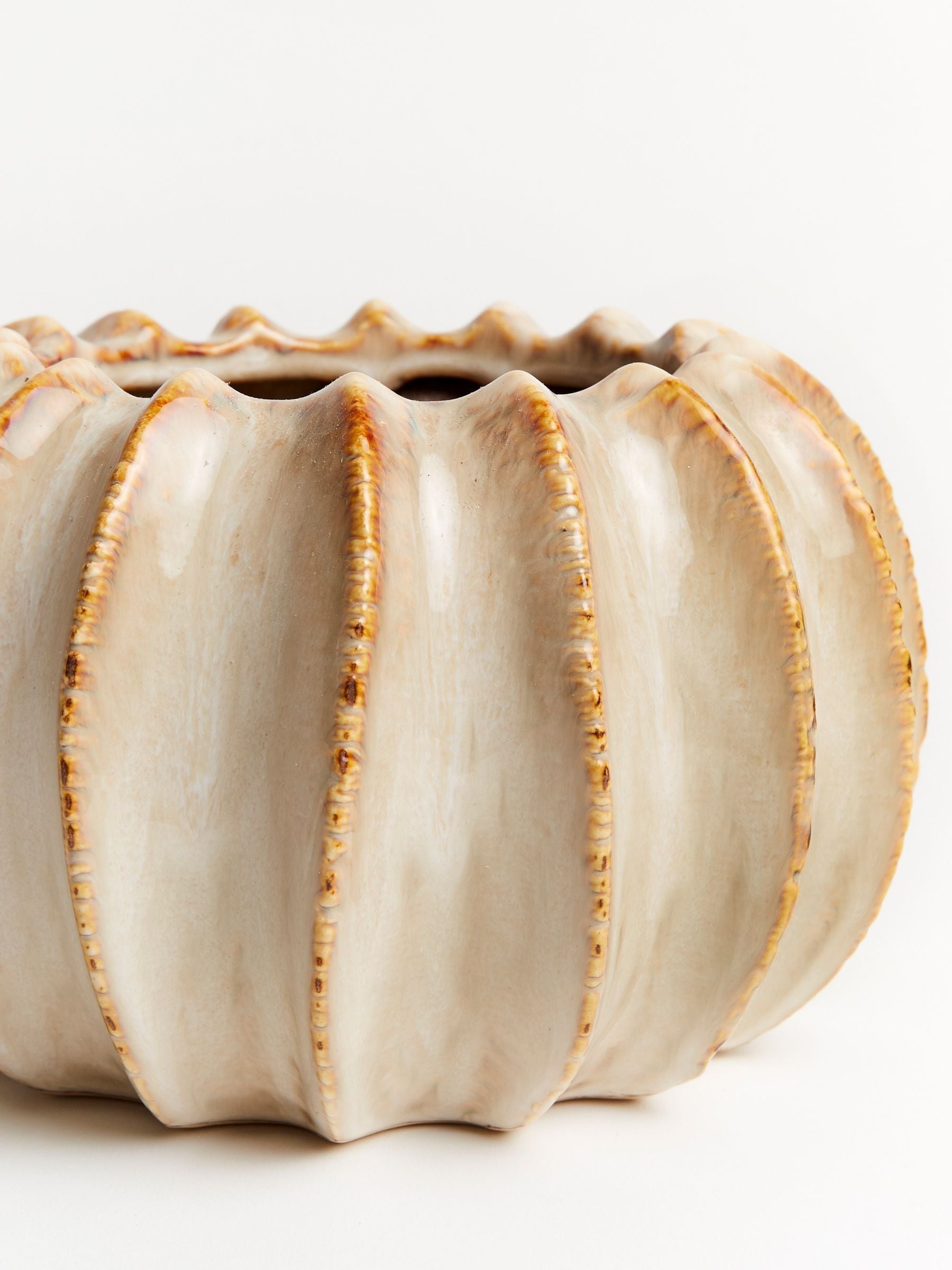 Sixty3 Styled Natural Lydia Pot Small Ceramic Planter (British brand)