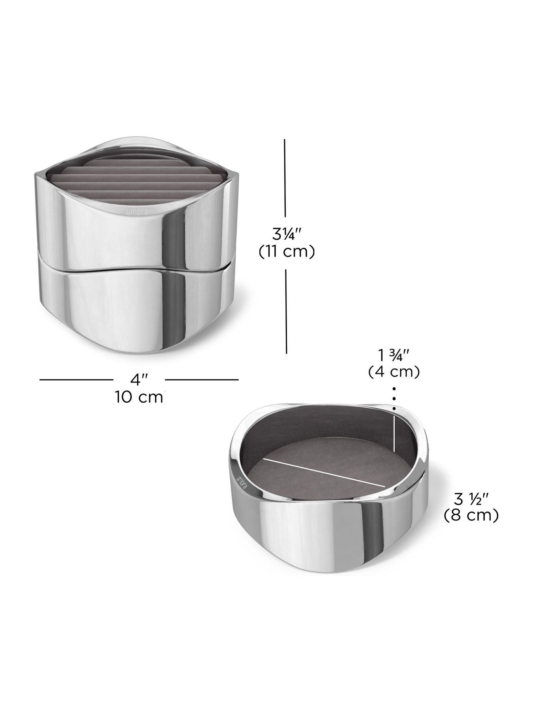 Umbra Chrome Wavy Jewelry Organizer