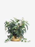 Artificial plant in metal bowl 40cm x 30cm x 52cm, UK version