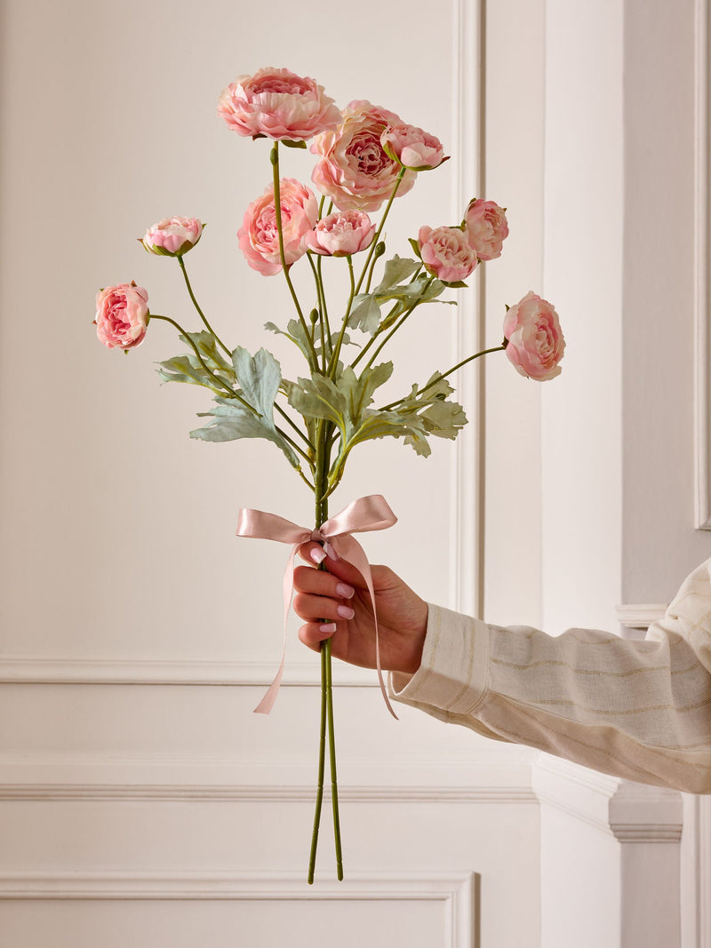 Pink Artificial Ranunculus (2 Stems)