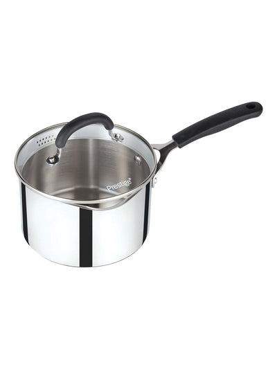Prestige Grey Made To Last Stainless Steel Saucepan 18cm