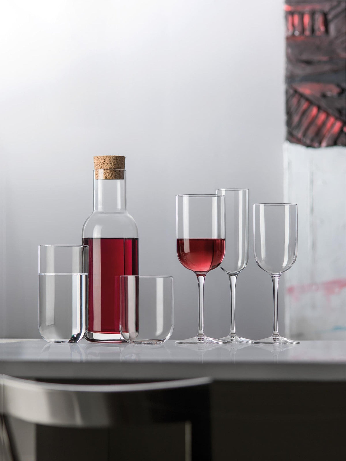 Luigi Bormioli grey sublime red wine glasses set of 6 400ml, UK version