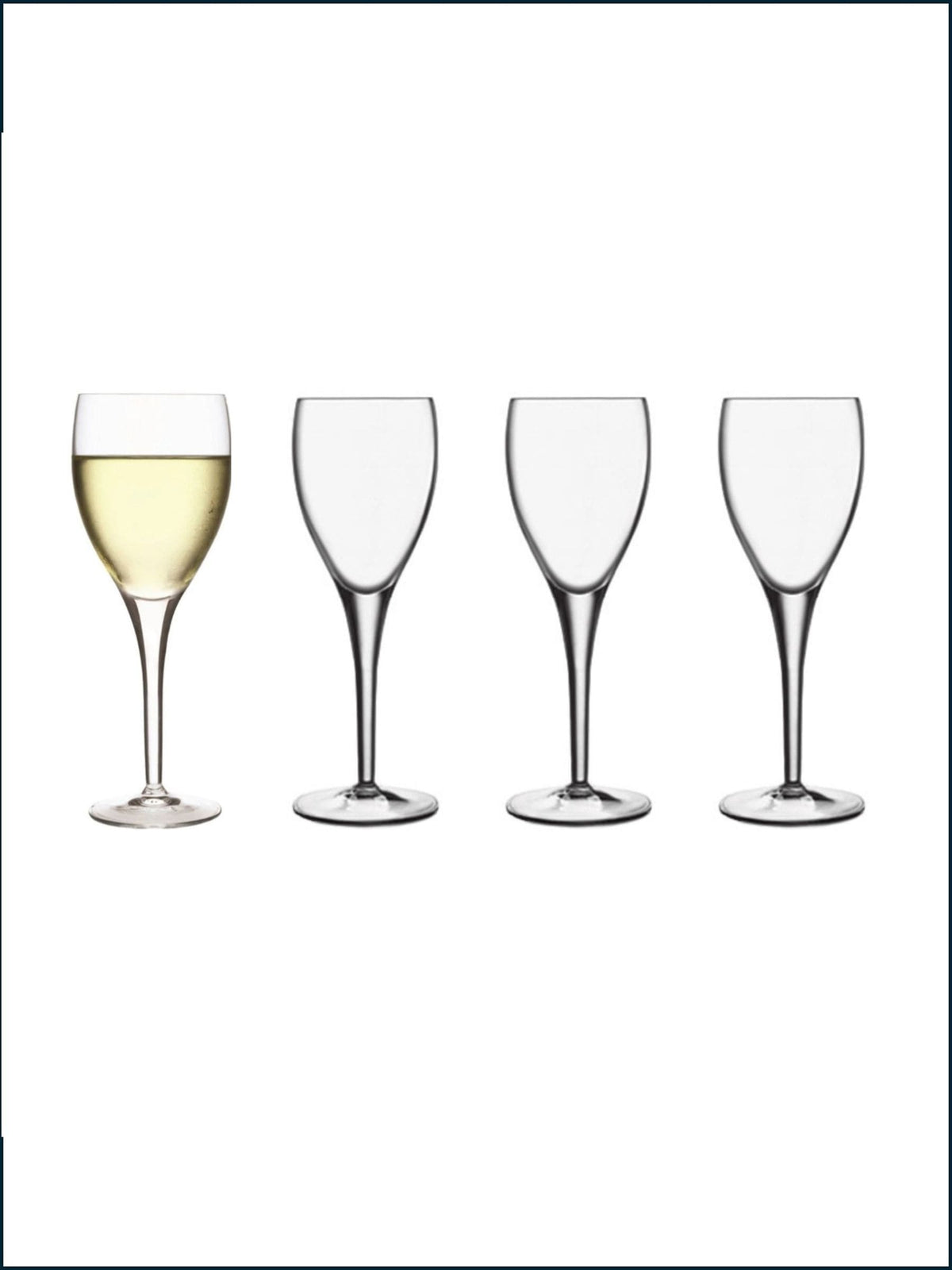 Luigi Bormioli Set of 4 Grey Michelangelo Masterpiece Wine Glasses
