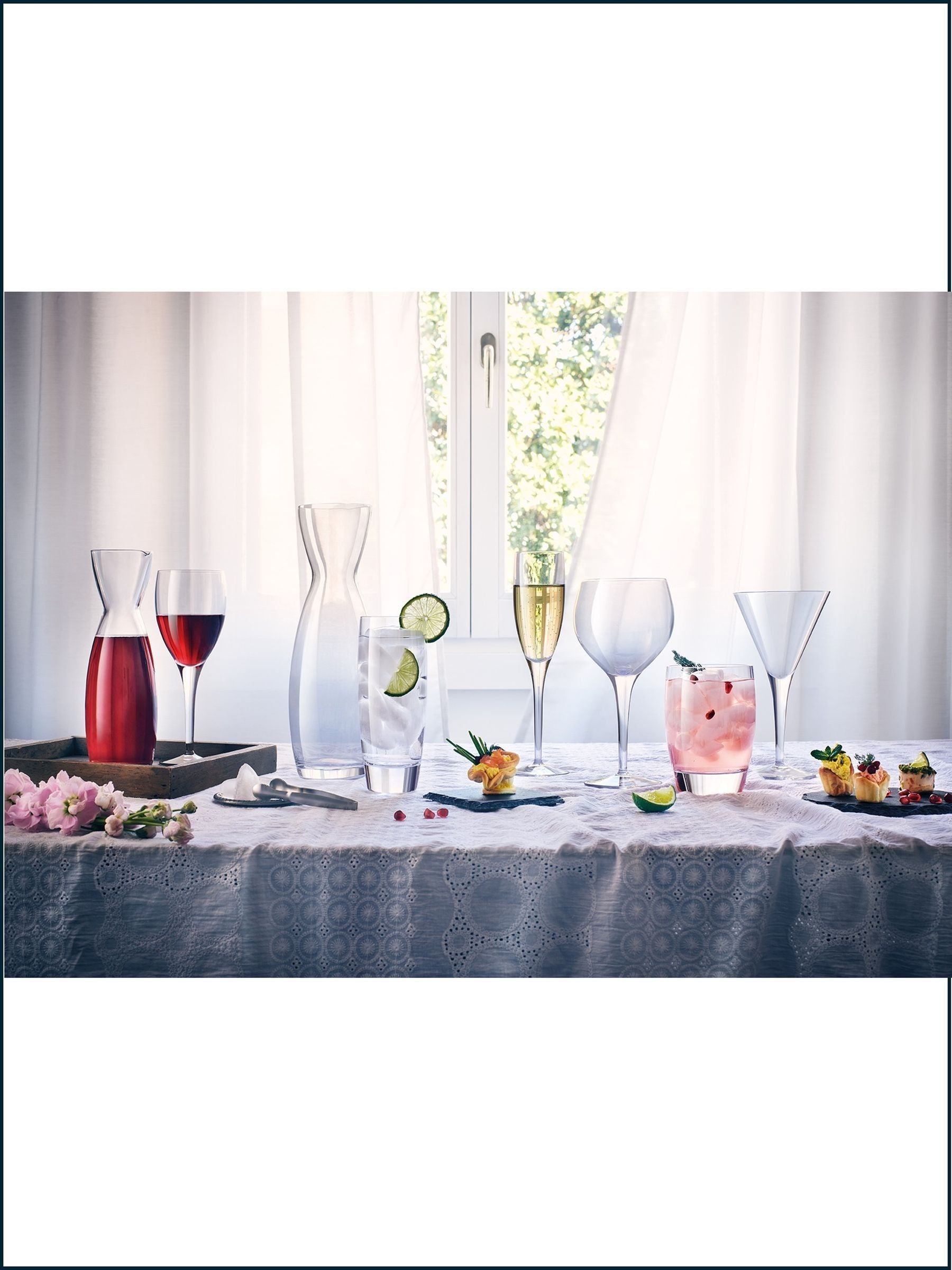 Luigi Bormioli grey hi-ball glasses set of 4 435ml, UK version