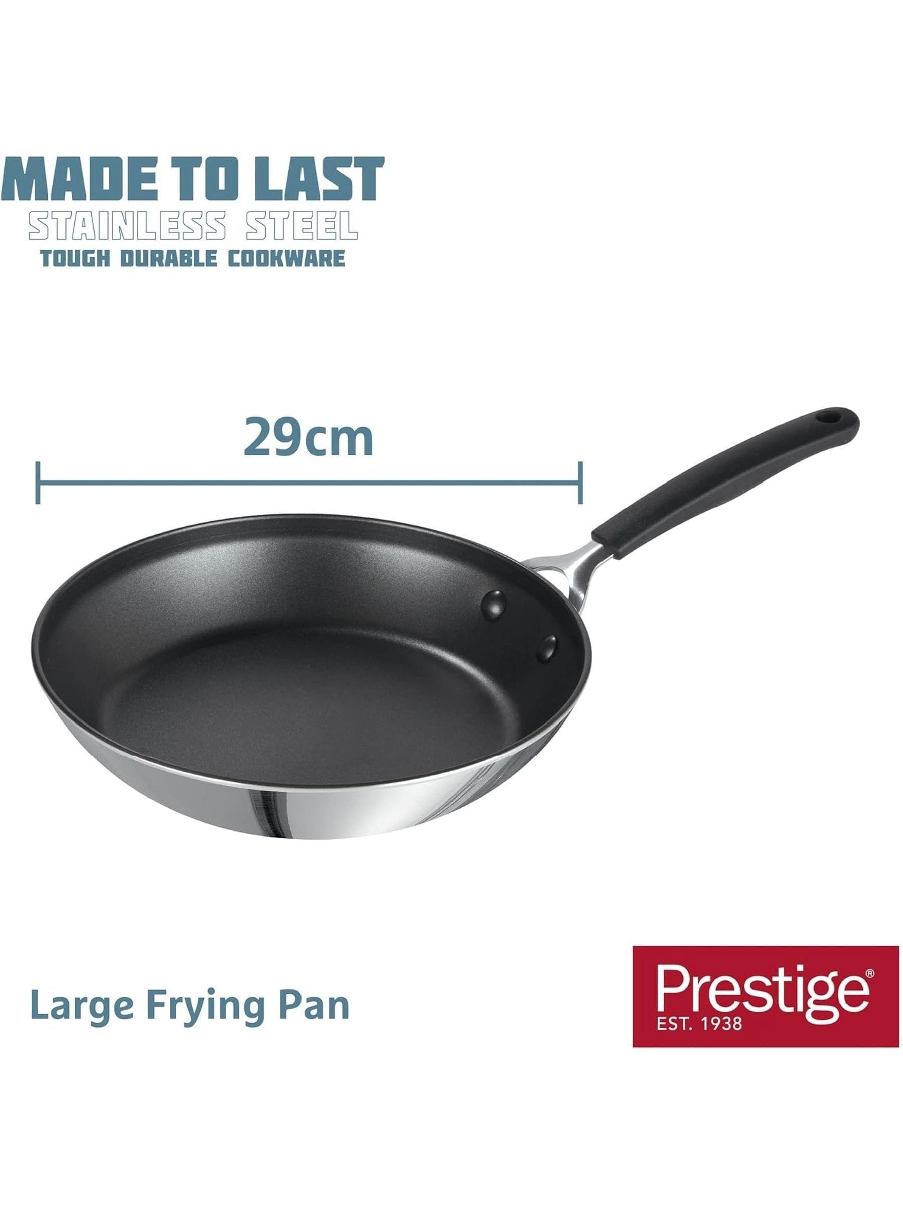 Prestige Grey Made To Last 29cm frying pan, imported from the UK