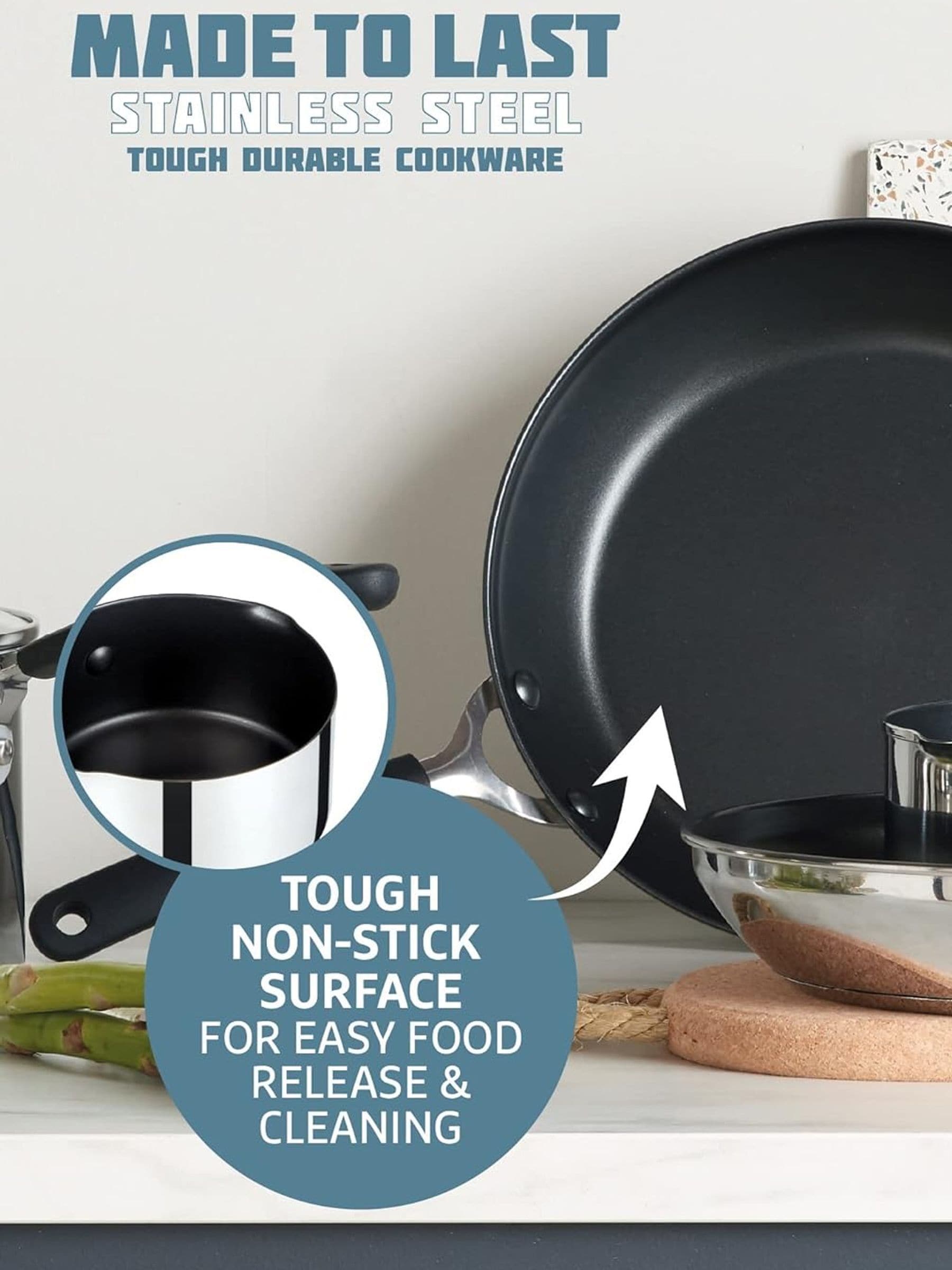 Prestige Grey Saucepan 20cm, imported from the UK