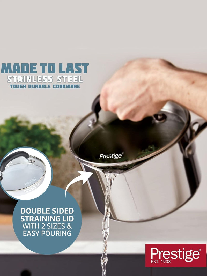 Prestige Grey Saucepan 16cm, imported from the UK