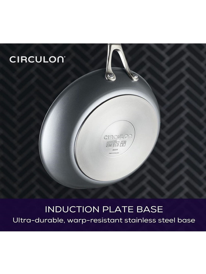 Circulon grey scratch defense nonstick frying pan set 21cm and 25cm - British product