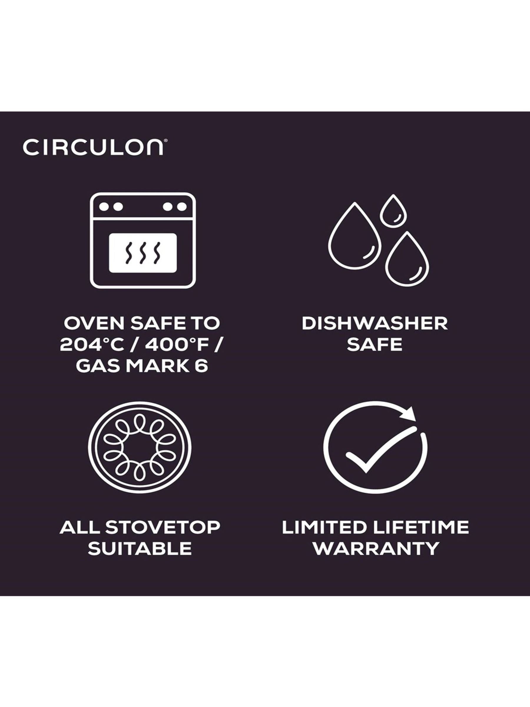 Circulon grey scratch defense nonstick frying pan set 21cm and 25cm - British product