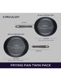 Circulon grey scratch defense nonstick frying pan set 21cm and 25cm - British product