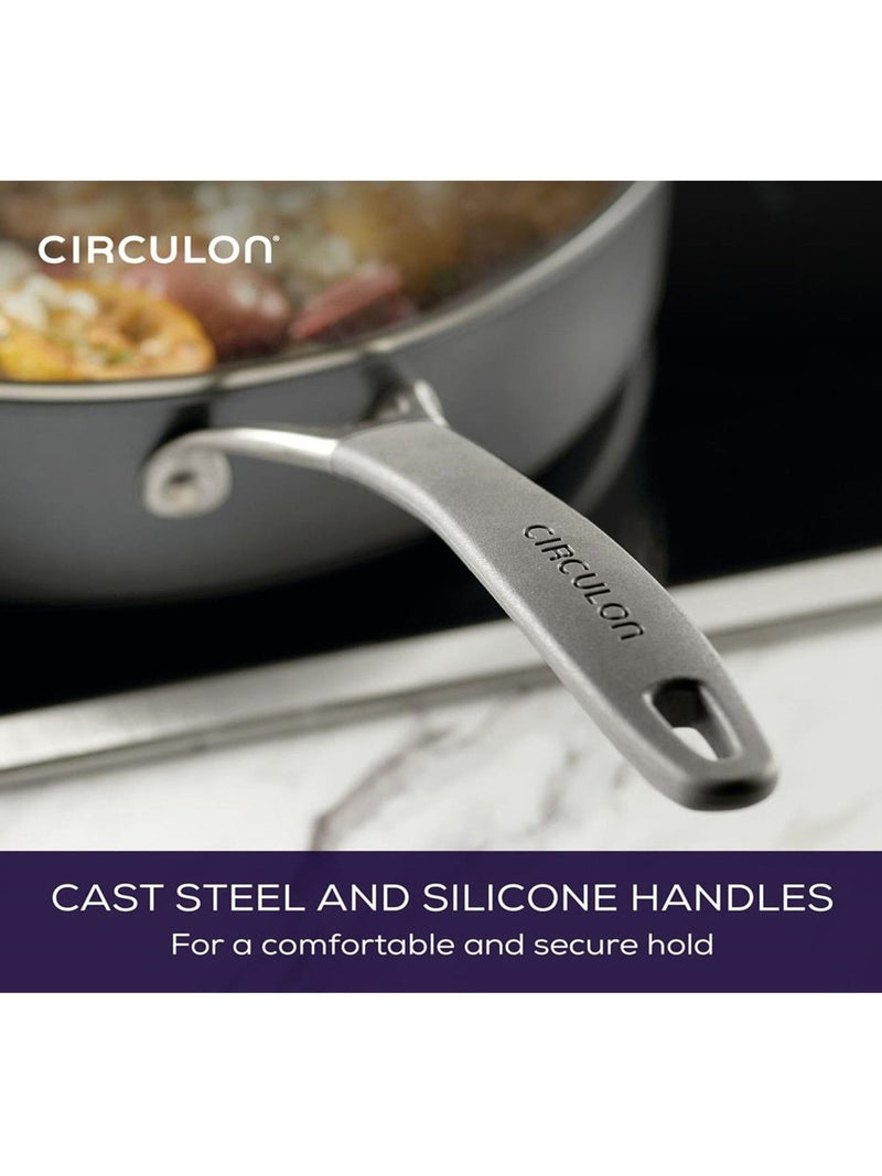 Circulon grey scratch defense nonstick frying pan set 21cm and 25cm - British product