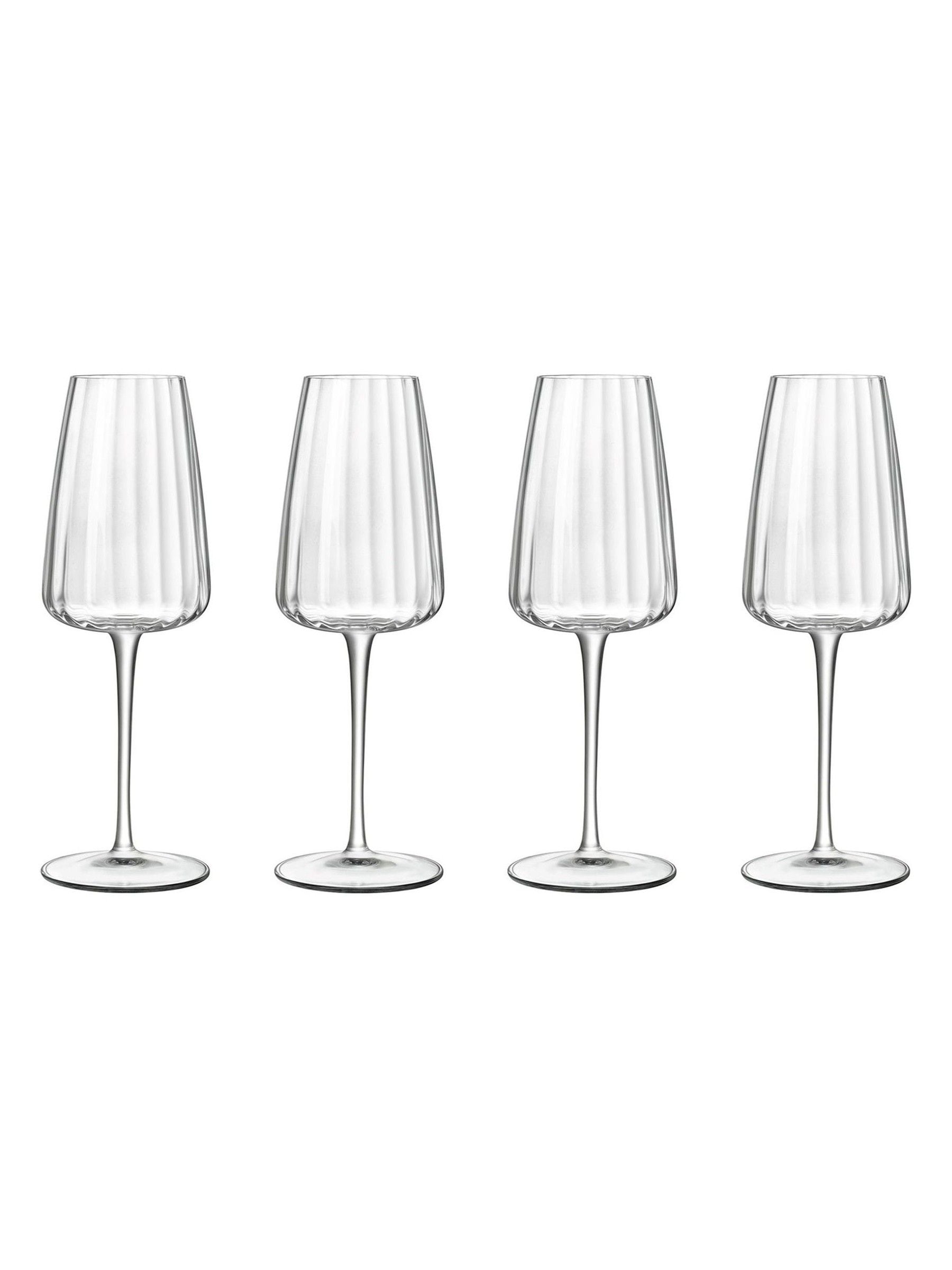 Luigi Bormioli Grey Optica sparkling wine glasses set of 6, UK version