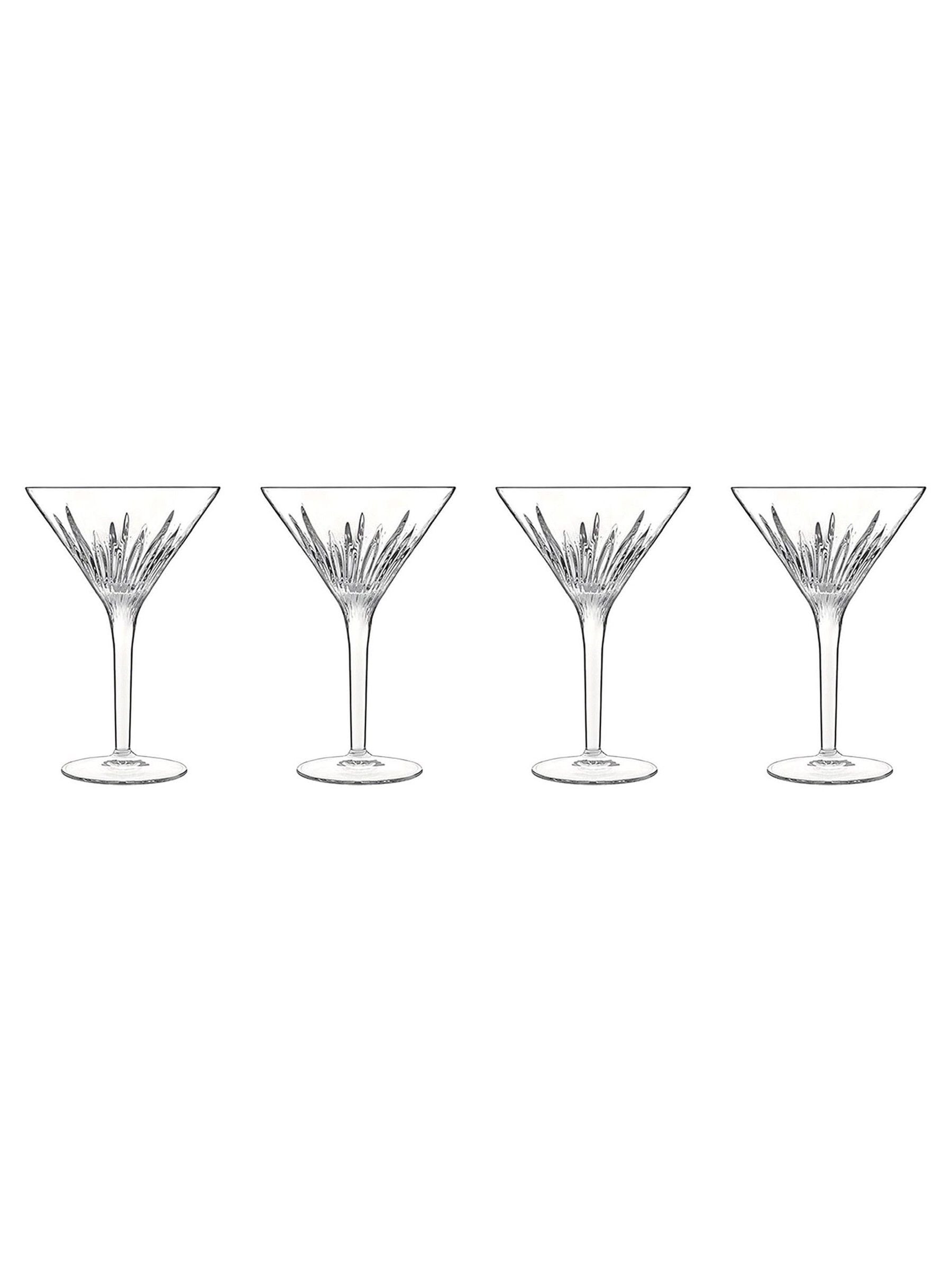 Luigi Bormioli grey martini glasses set of 4, UK version