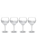 Luigi Bormioli Set of 4 Grey Diamante Gin Glasses