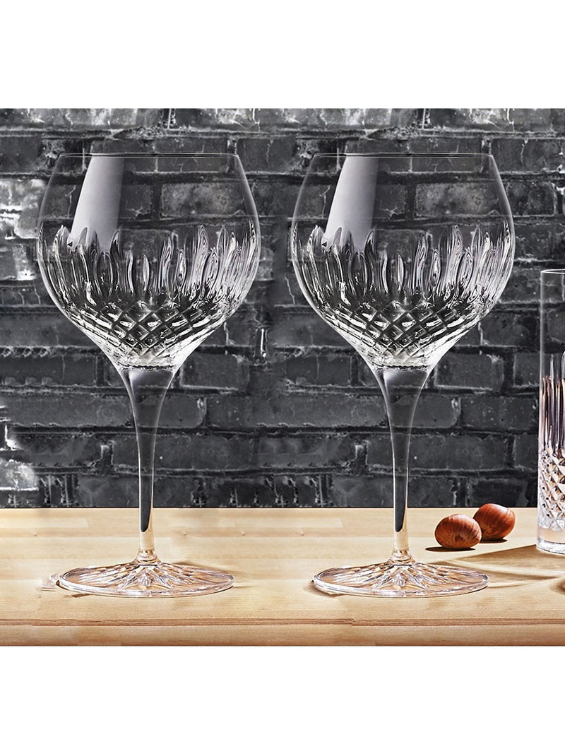 Luigi Bormioli Set of 4 Grey Diamante Gin Glasses
