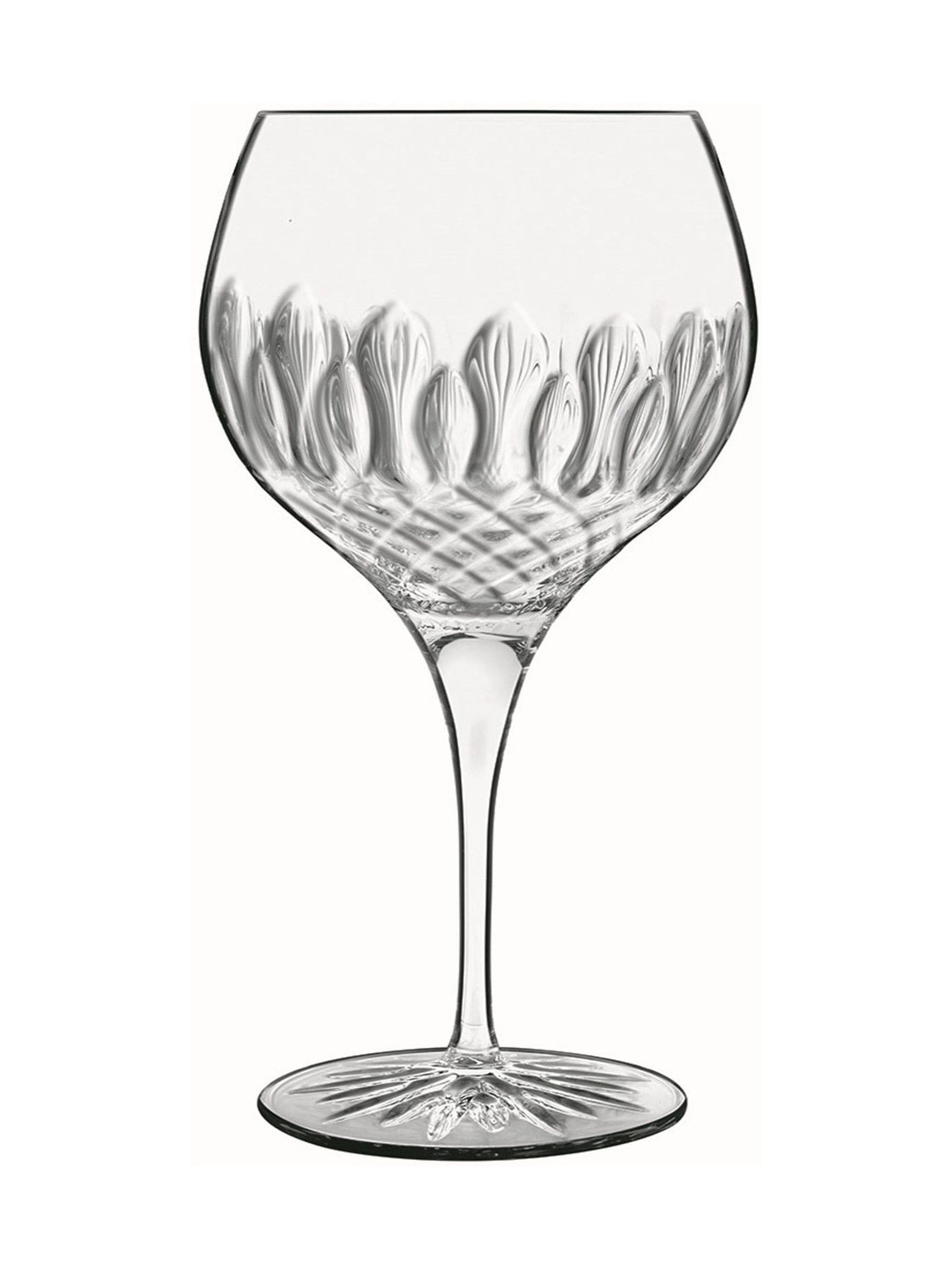 Luigi Bormioli Set of 4 Grey Diamante Gin Glasses