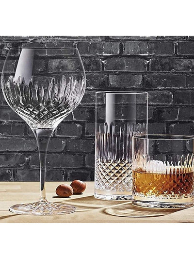 Luigi Bormioli Sett med 4 grå Diamante Gin-glass
