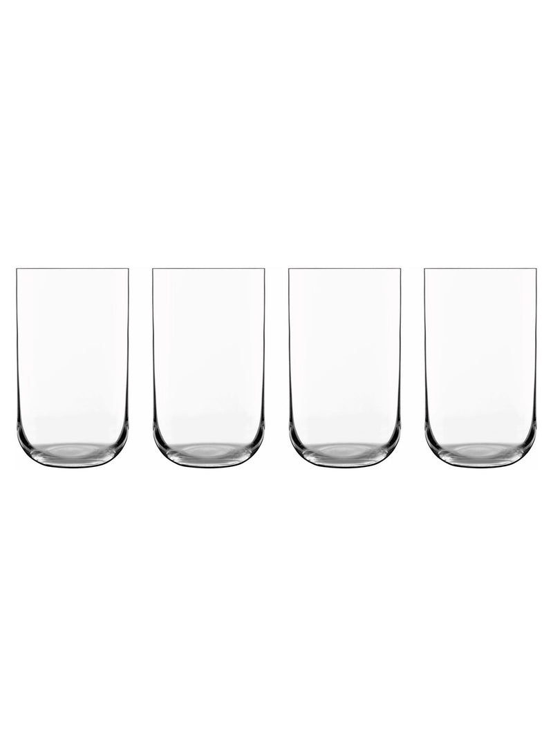 Luigi Bormioli Set of 6 Grey Sublime Stemless Glasses
