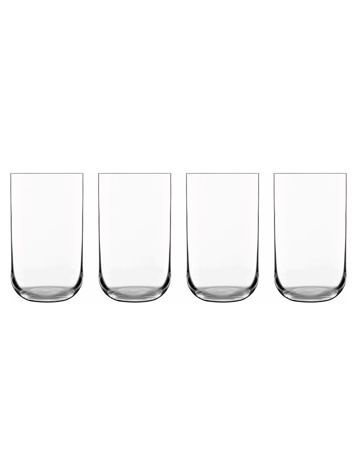 Luigi Bormioli Set of 6 Grey Sublime Stemless Glasses