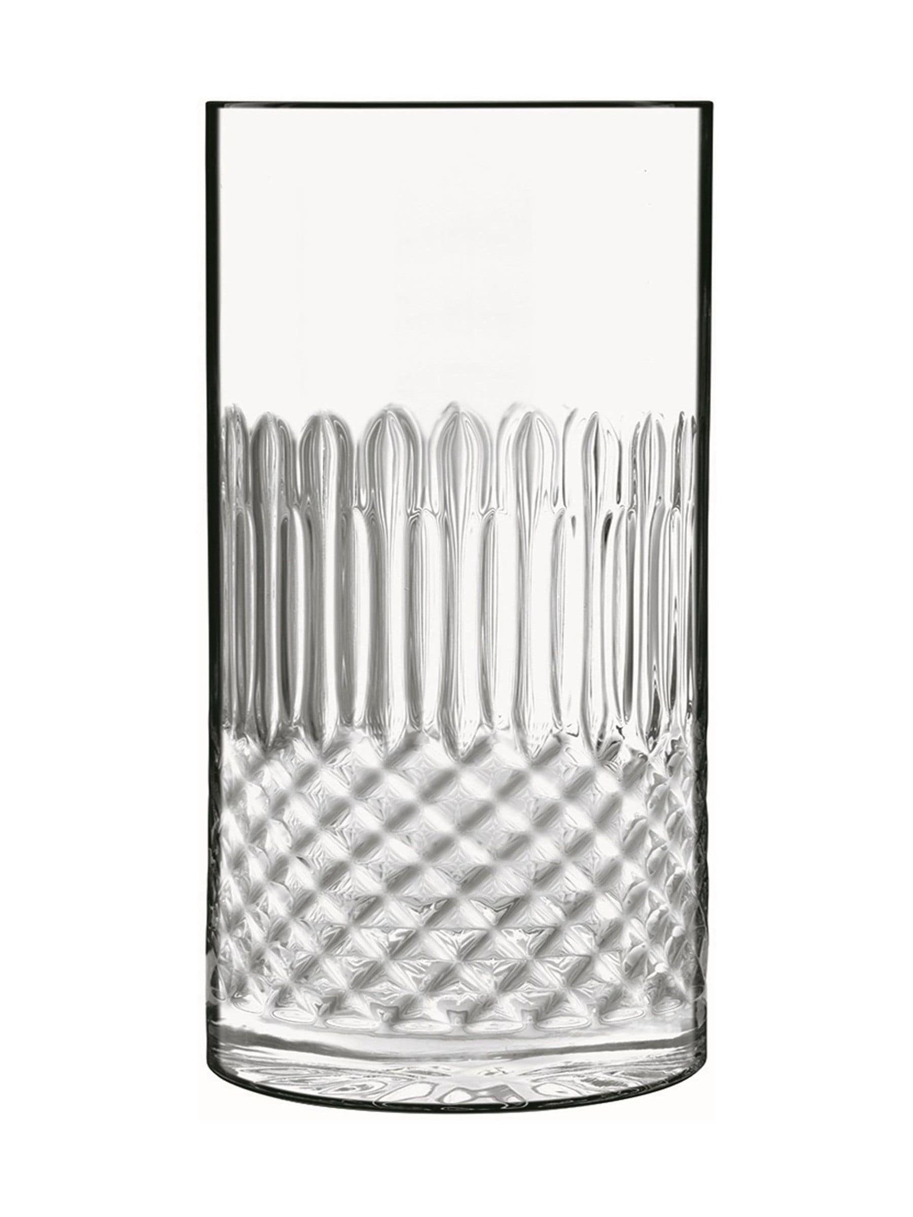 Luigi Bormioli grey diamante hi-ball glasses set of 6, UK version