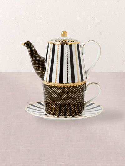 Maxwell & Williams Black Teas and C's Regency Teapot for One