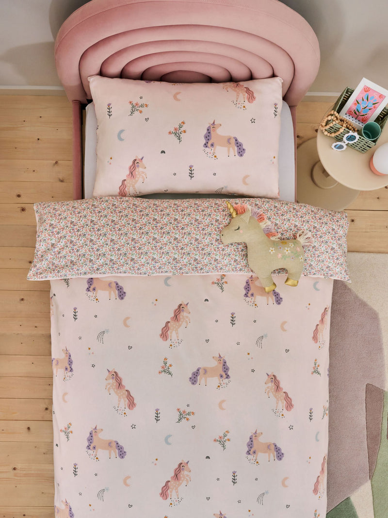 Unicorn Supersoft Brushed Duvet Cover and Pillowcase Set