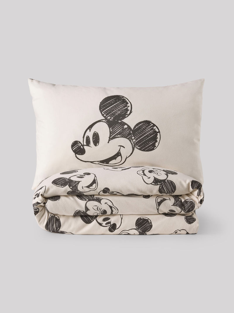 Disney Mickey Mouse Supersoft 100% Brushed Cotton Duvet Cover and Pillowcase Set