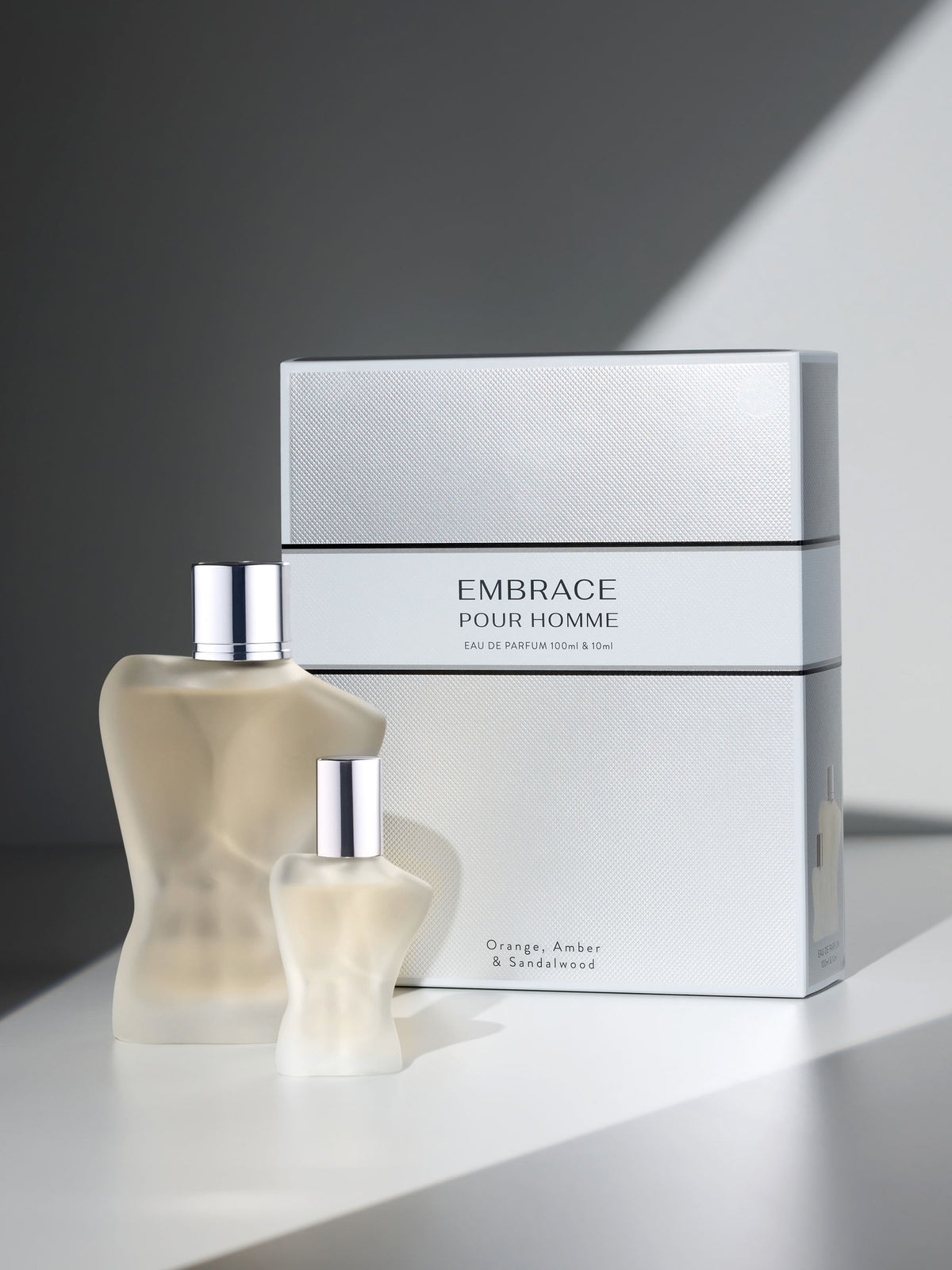 Men's eau de parfum gift set Pour Homme 100ml and 10ml - British product