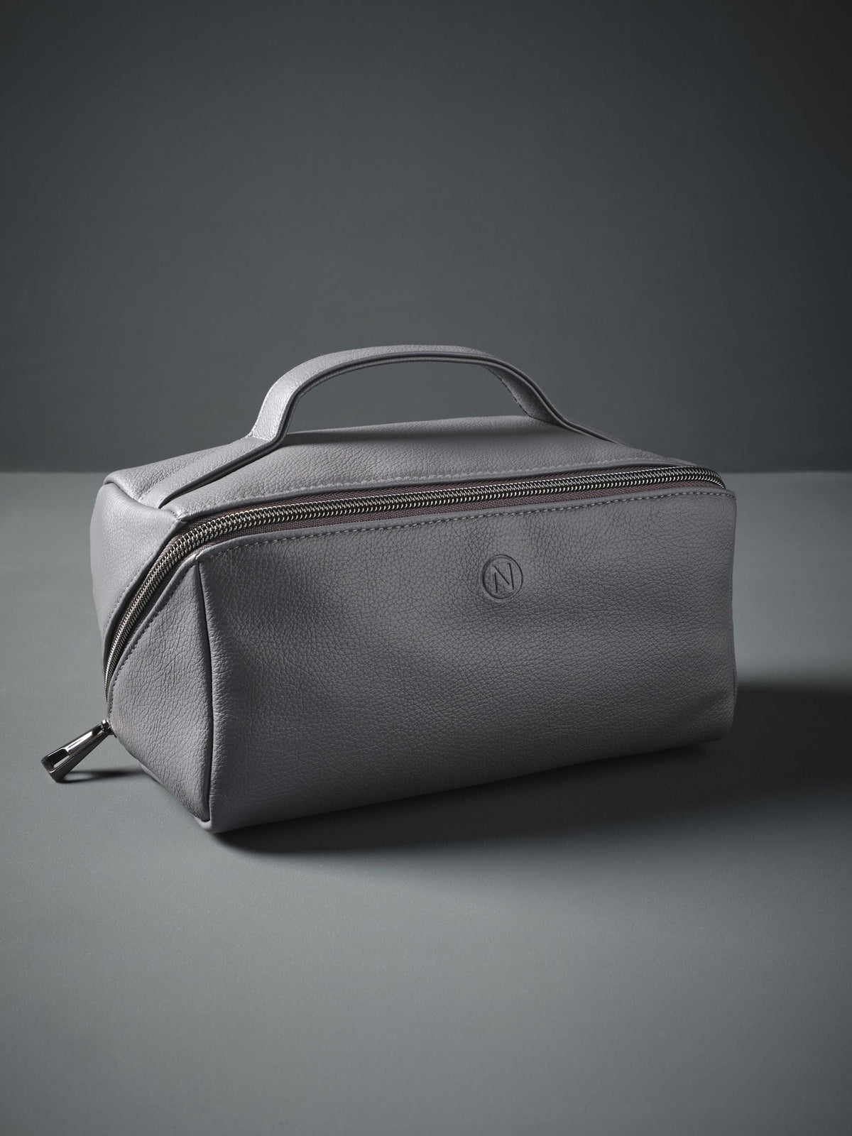 Fold Out Faux Leather Wash Bag