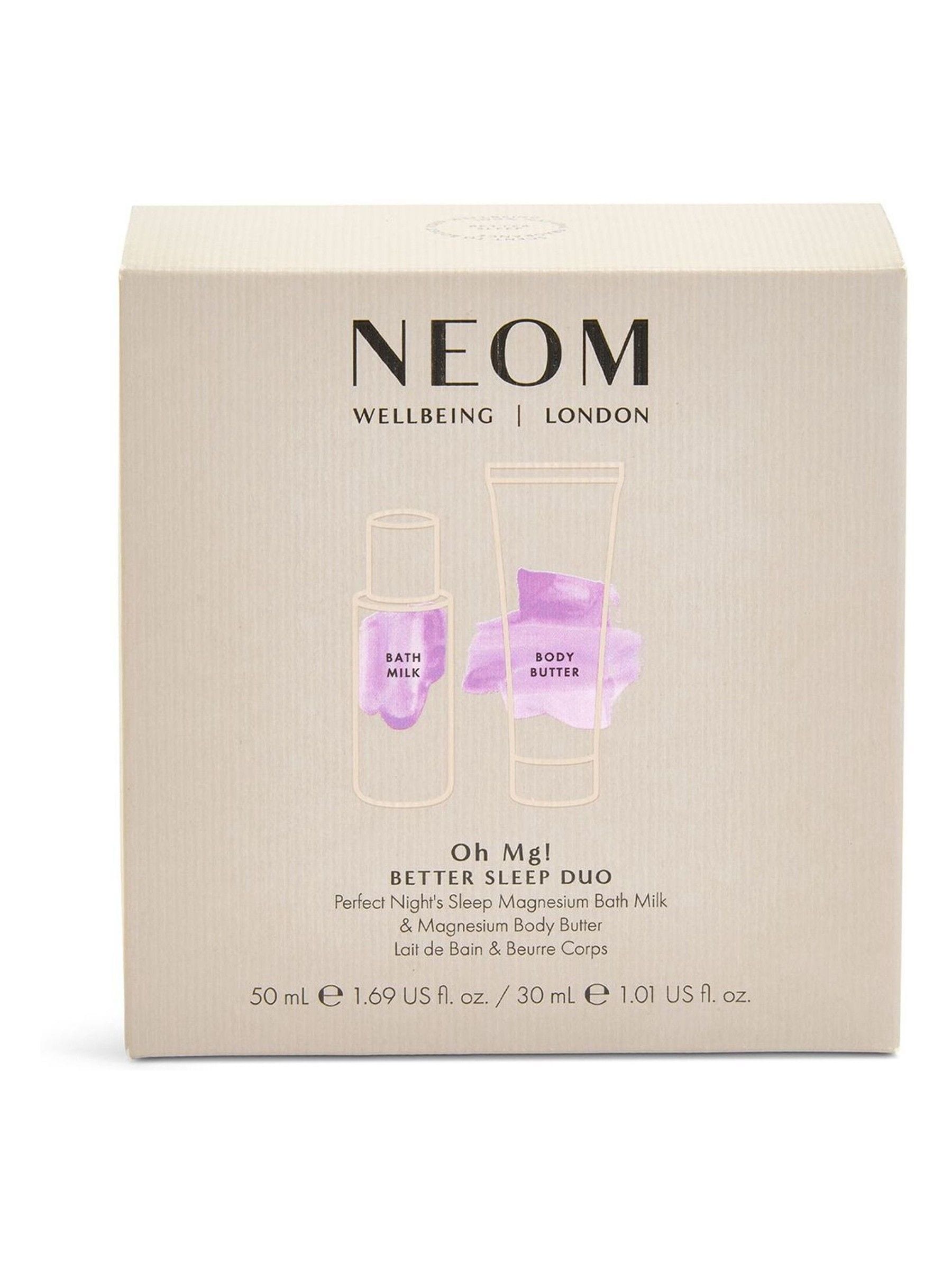NEOM Oh Mg! Better Sleep Duo bath and body gift set 50ml & 30ml, imported from the UK