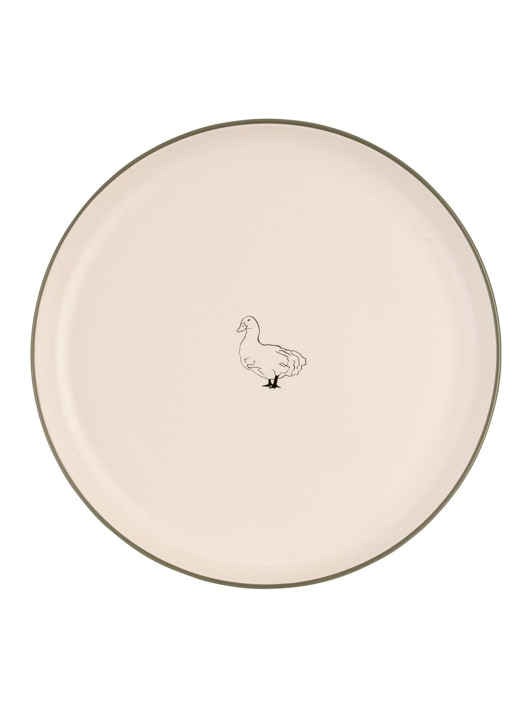 Woodbury Lane set of 4 natural animal dinner plates (British brand)