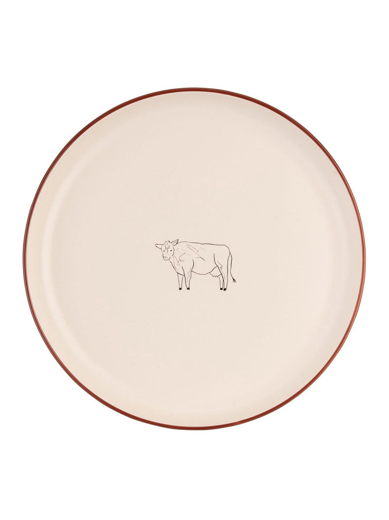 Woodbury Lane set of 4 natural animal dinner plates (British brand)