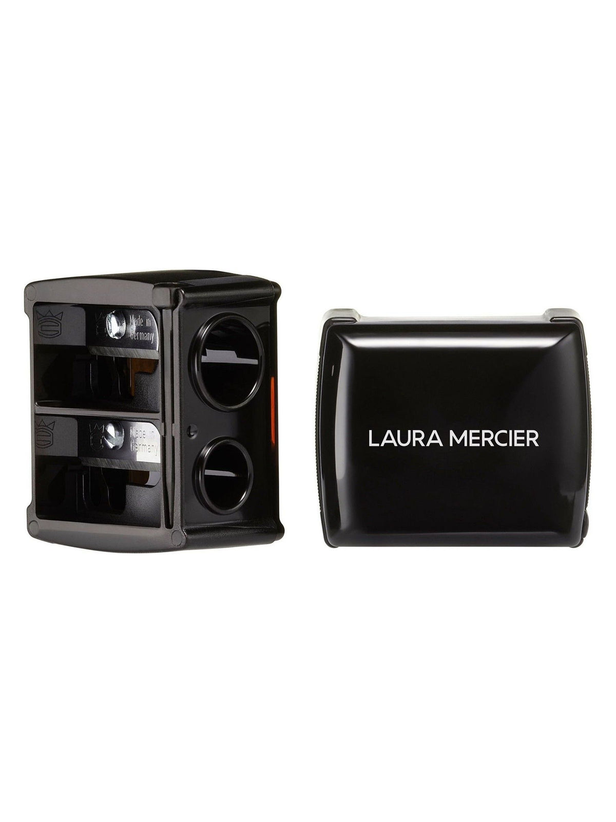 Laura Mercier dual pencil sharpener with cleaning pick, UK version