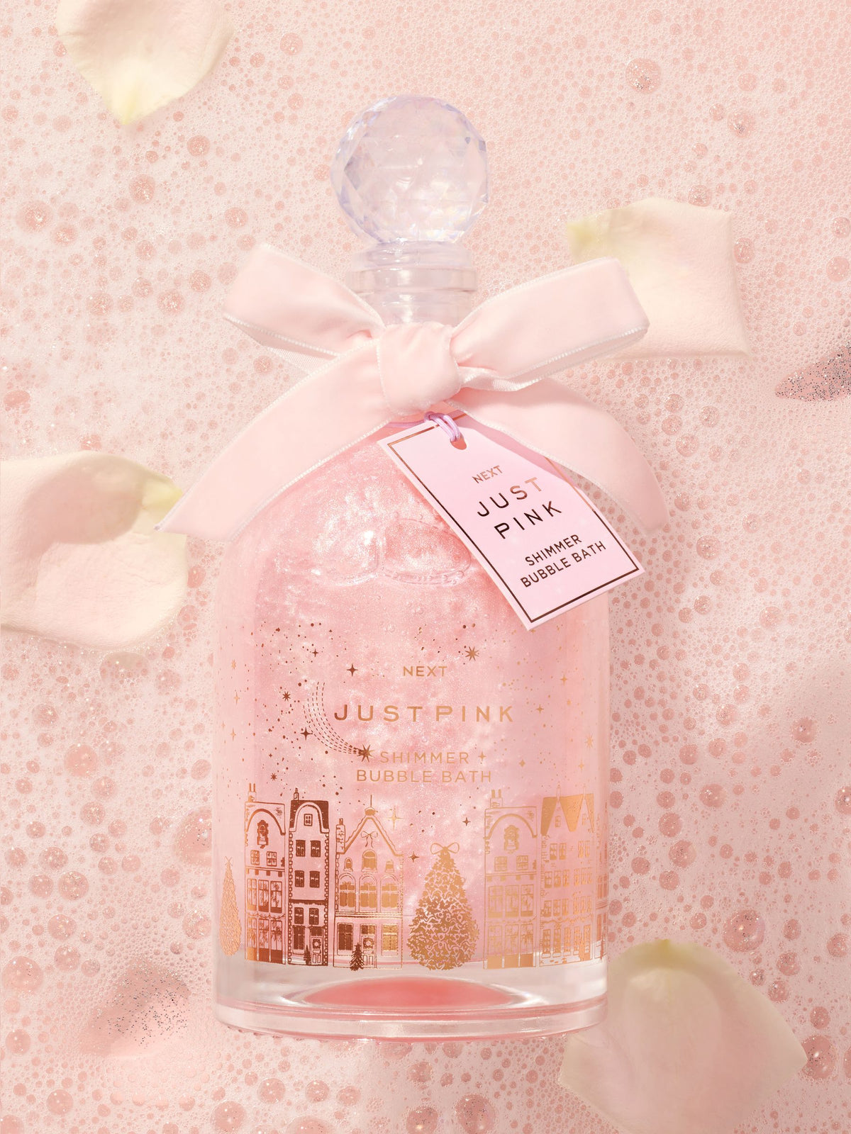 Just Pink Luxury Shimmer Bubble Bath Oil & Soaks 500ml