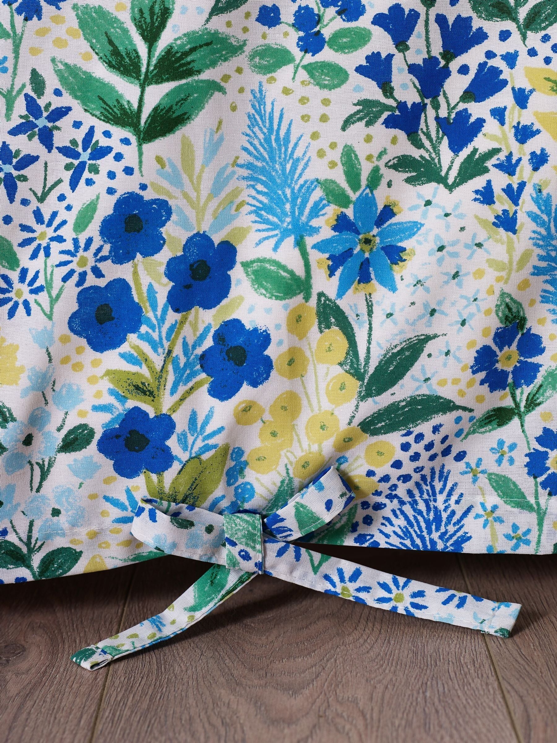 Catherine Lansfield blue tilly floral reversible duvet cover set - British product